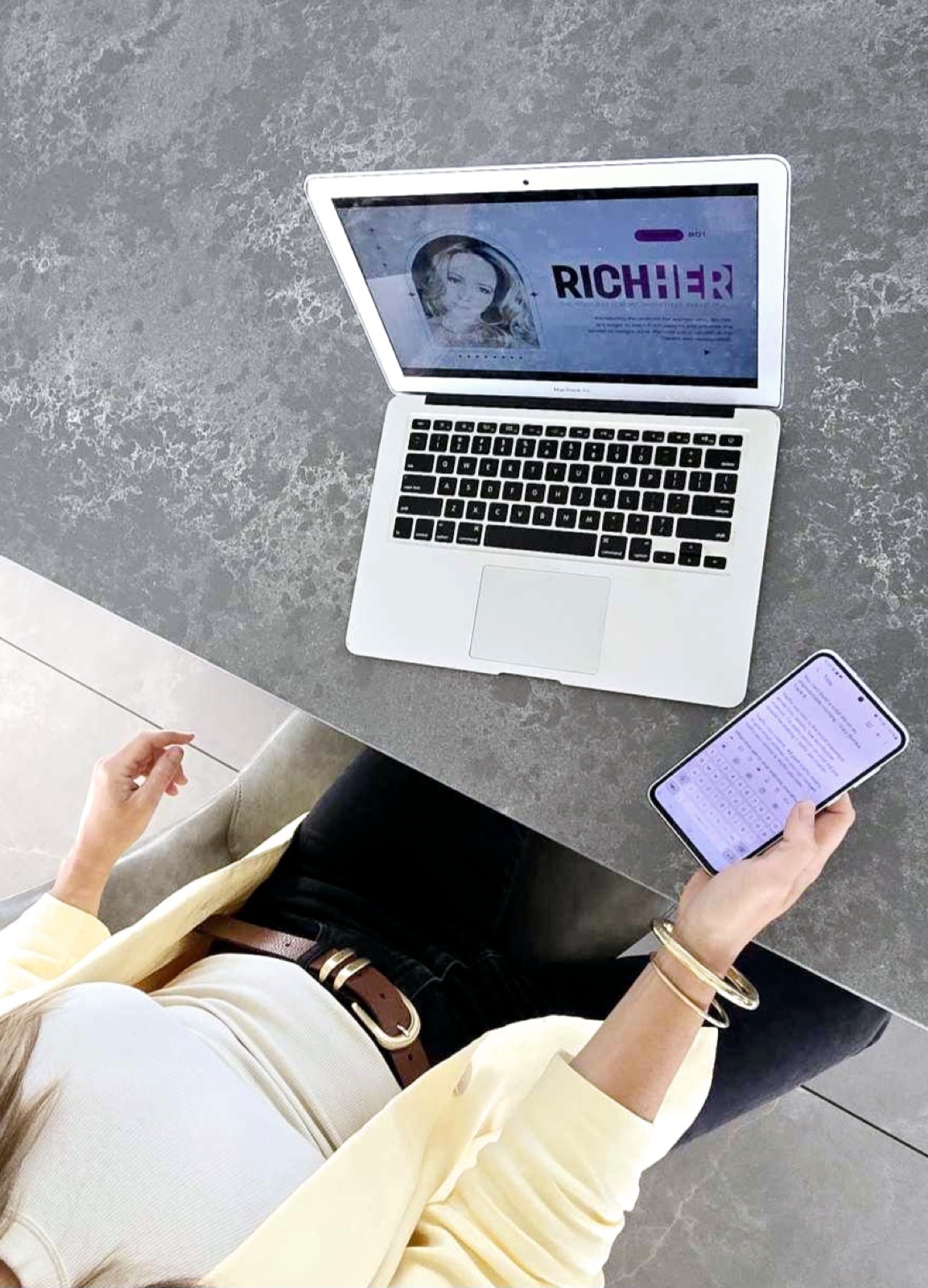 Building RichHer from a light-filled home workspace